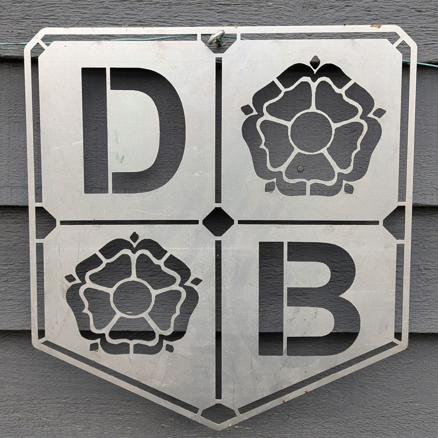 David Brown tractor logo. Garden ornament, shed sign, man cave logo.