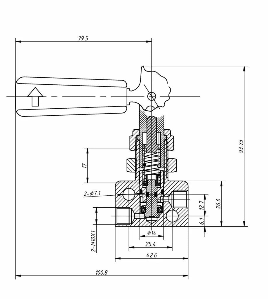 OBP Brake Bias Proportioning Valve (Lever Type)