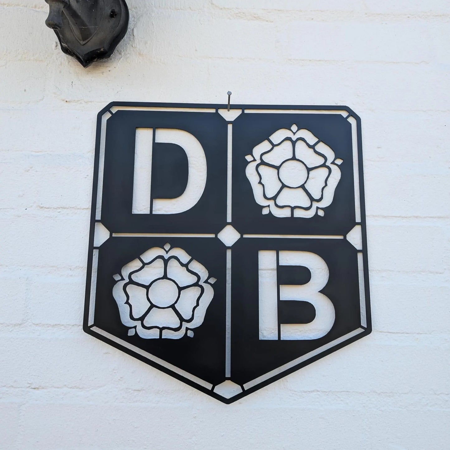 David Brown tractor logo. Garden ornament, shed sign, man cave logo.