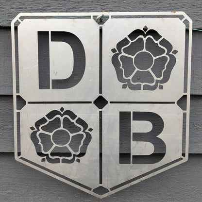 David Brown tractor logo. Garden ornament, shed sign, man cave logo.
