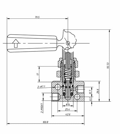 OBP Brake Bias Proportioning Valve (Lever Type)