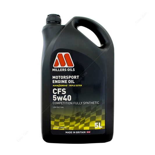 Millers Oils Motorsport CFS 5w-40 Nanodrive Fully Synthetic Engine Oil